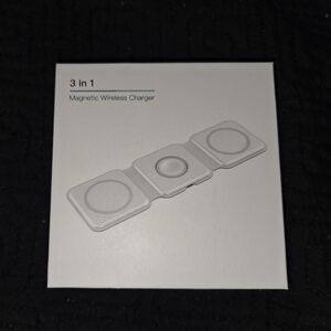 3 in 1 Magnetic Wireless Charger - Black